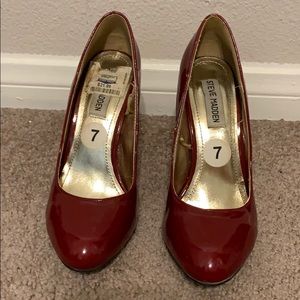 Red Steve Madden Pump Heels - Size 7